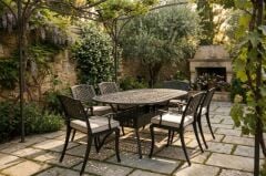 KAMPANYALI KD-T012 OVAL MASA SANDALYE TAKIMI - 6 KİŞİLİK